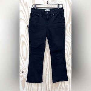Madewell Black Mid Rise Kick Out Jean Size 29